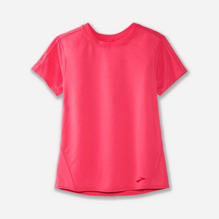 Brooks Distance - Camisetas Manga Corta Mujer - Rosas (XB5728614)